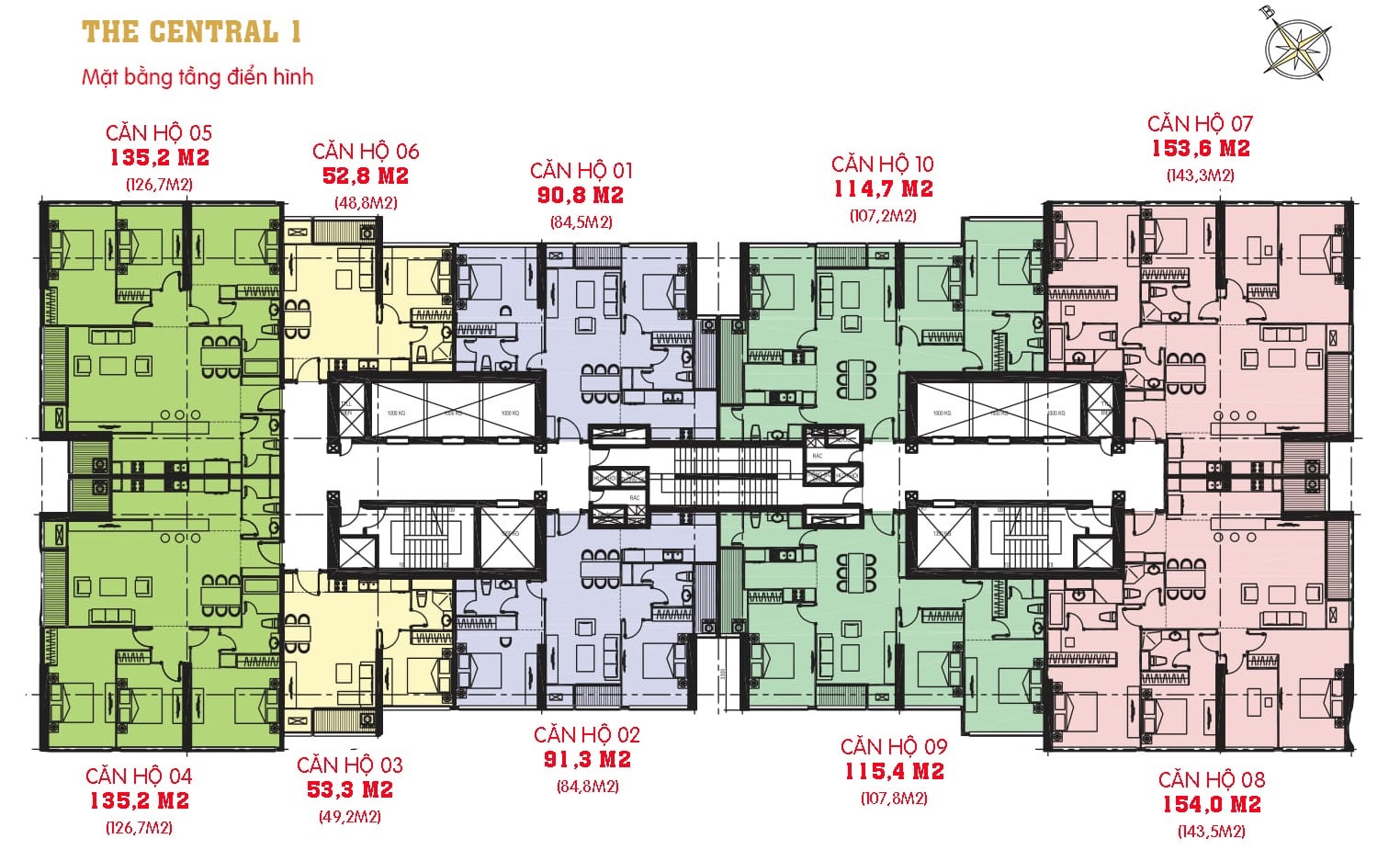 Mặt bằng Central 1 1 Mặt bằng Central 1 Vinhomes Central Park