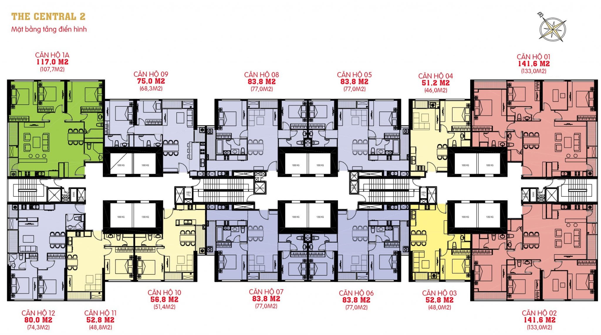 Mặt bằng Central 2 1 Mặt bằng Central 2 Vinhomes Central Park